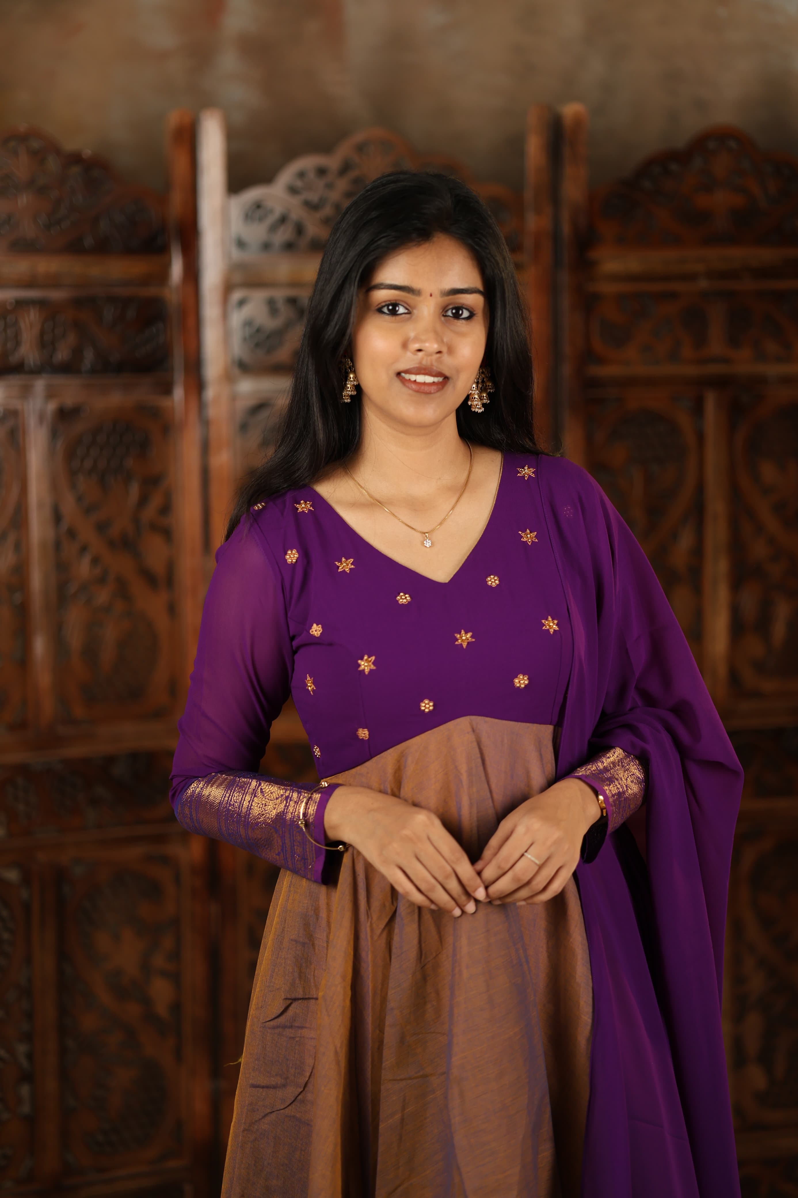 Menaka - Pure Cotton Anarkali