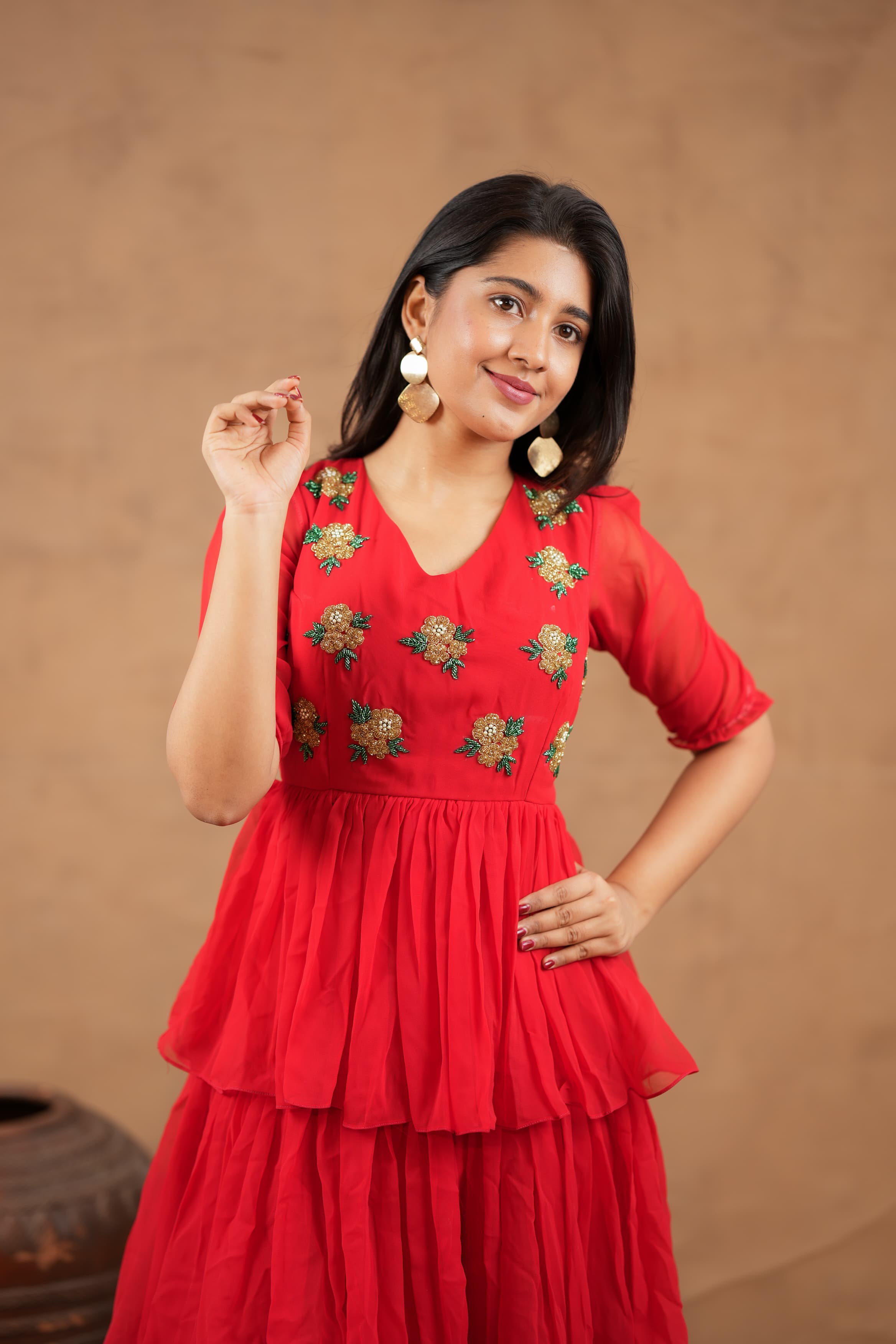 Rachel - Premium Designer Three layer Gown