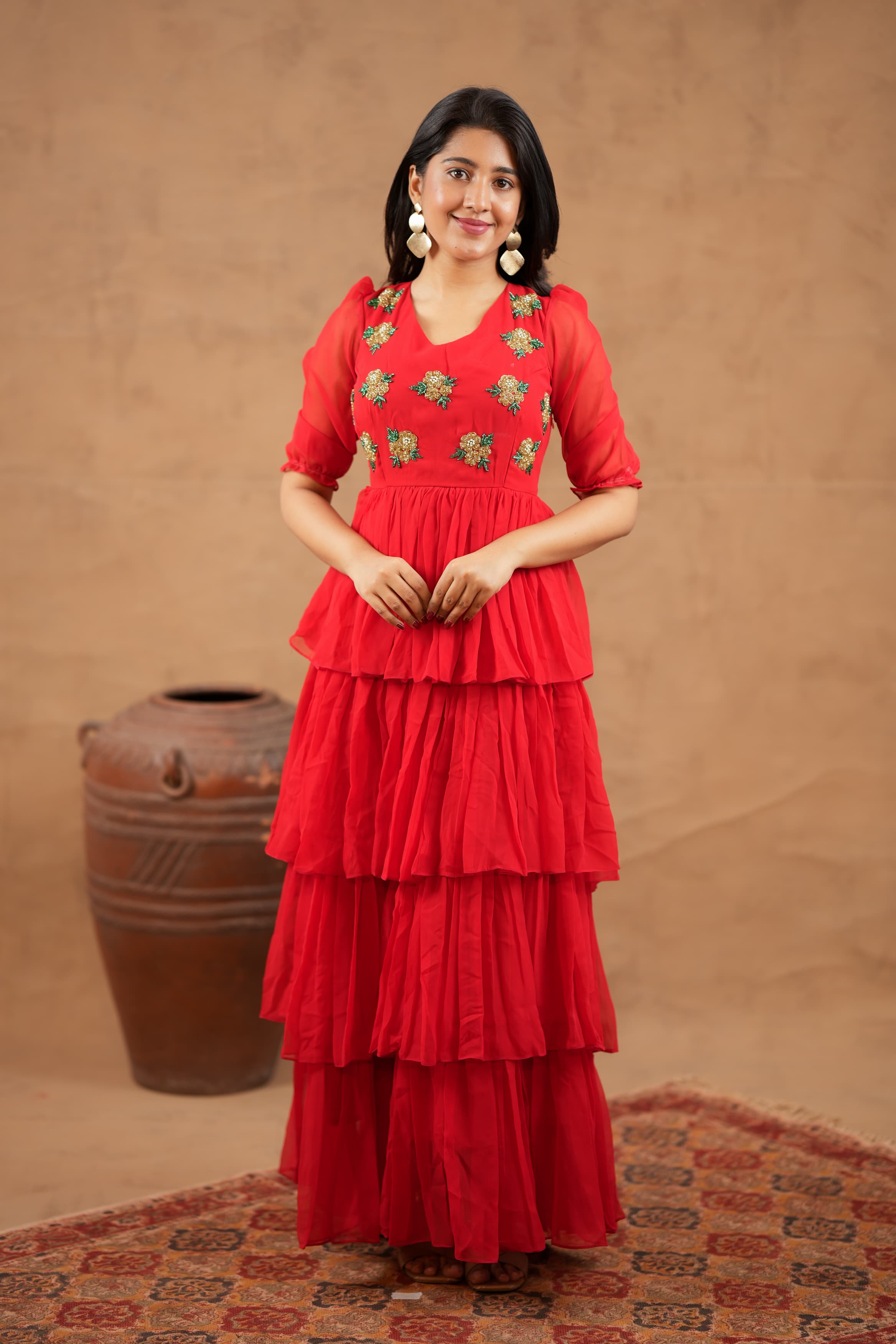 Rachel - Premium Designer Three layer Gown