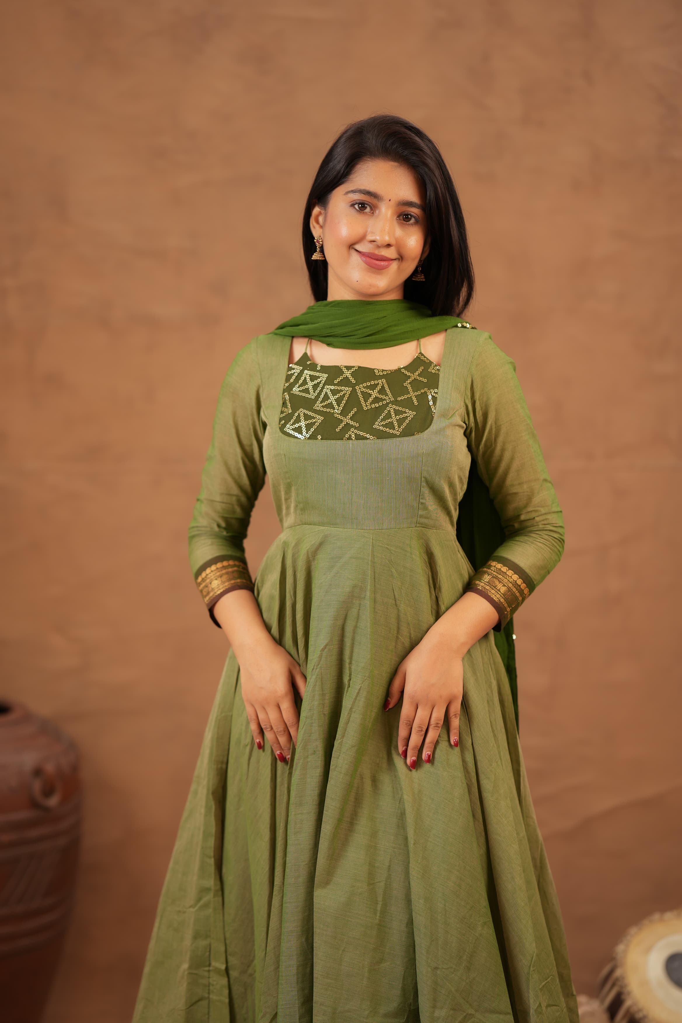 Abinaya - Pure Cotton Anarkali
