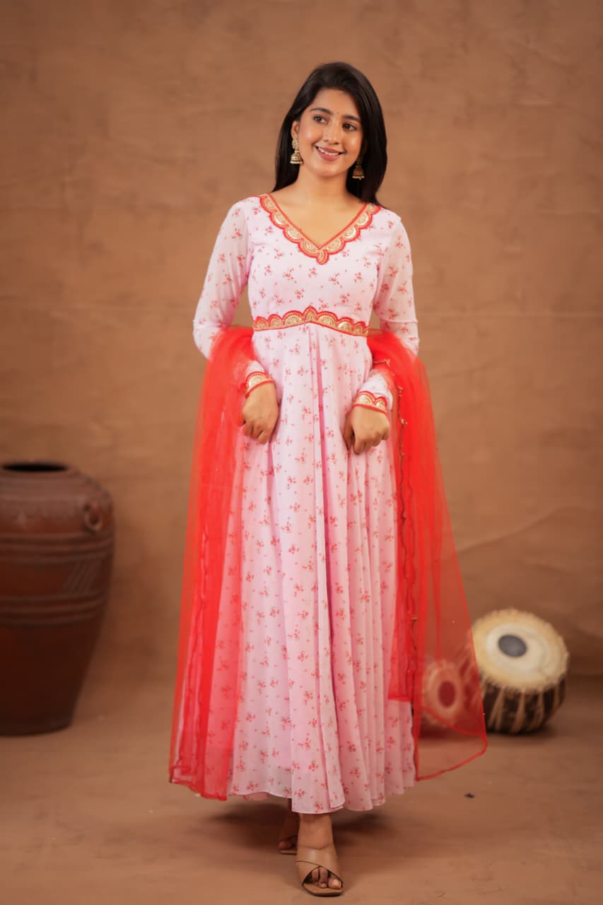 Shaisha - Premium Designer Floral Anakali