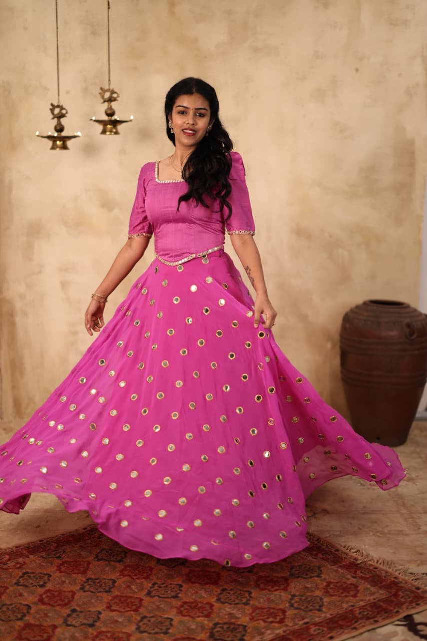 Darpan - Premium Designer Top and Skirt