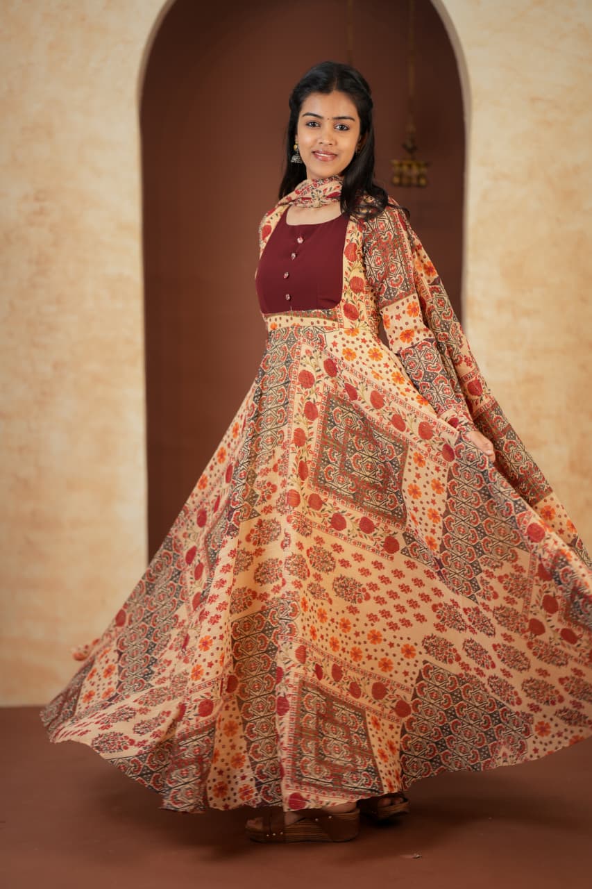 Virupa - Premium Simple and Elegant Anarkali