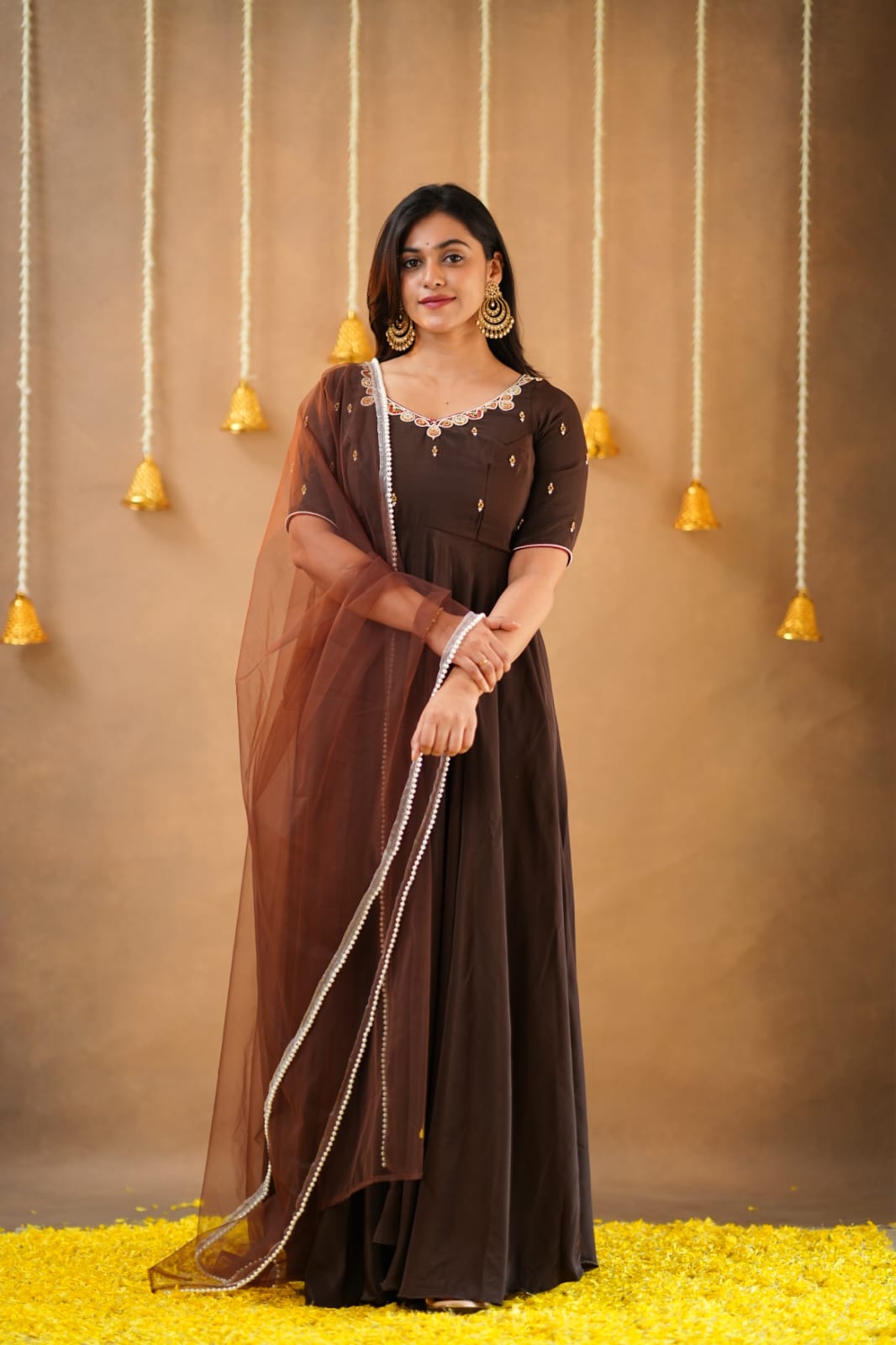 Krithanya - Premium Crape Designer Anarkali