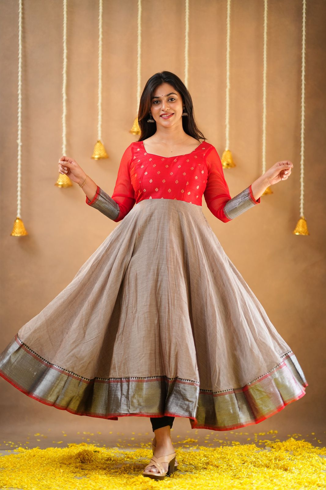 Thurka - Premium Narayanapet Cotton Anarkali