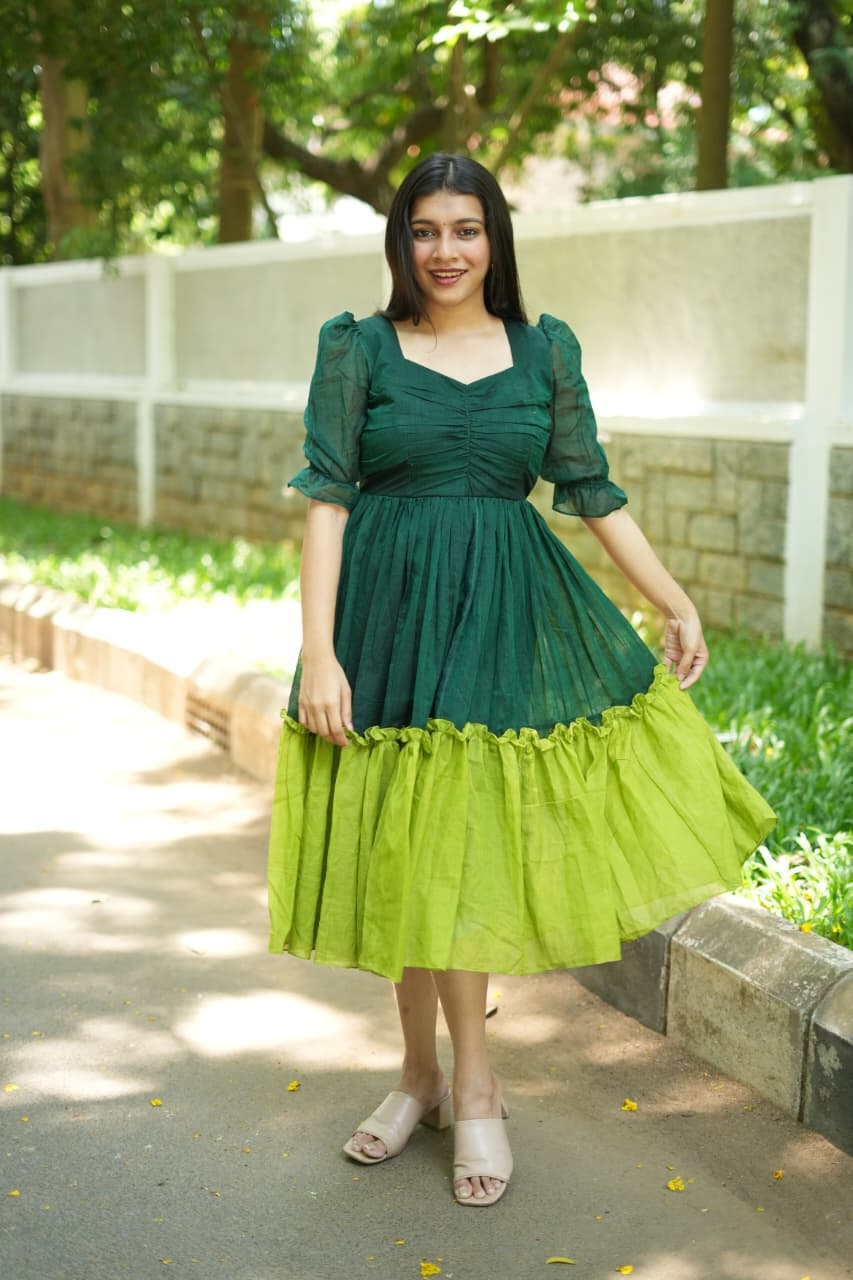 Glory - Premium Mul Chanderi Dress