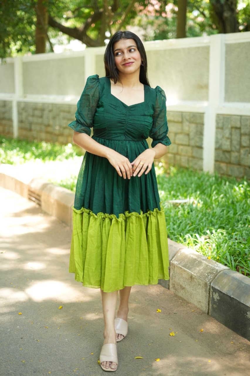 Glory - Premium Mul Chanderi Dress