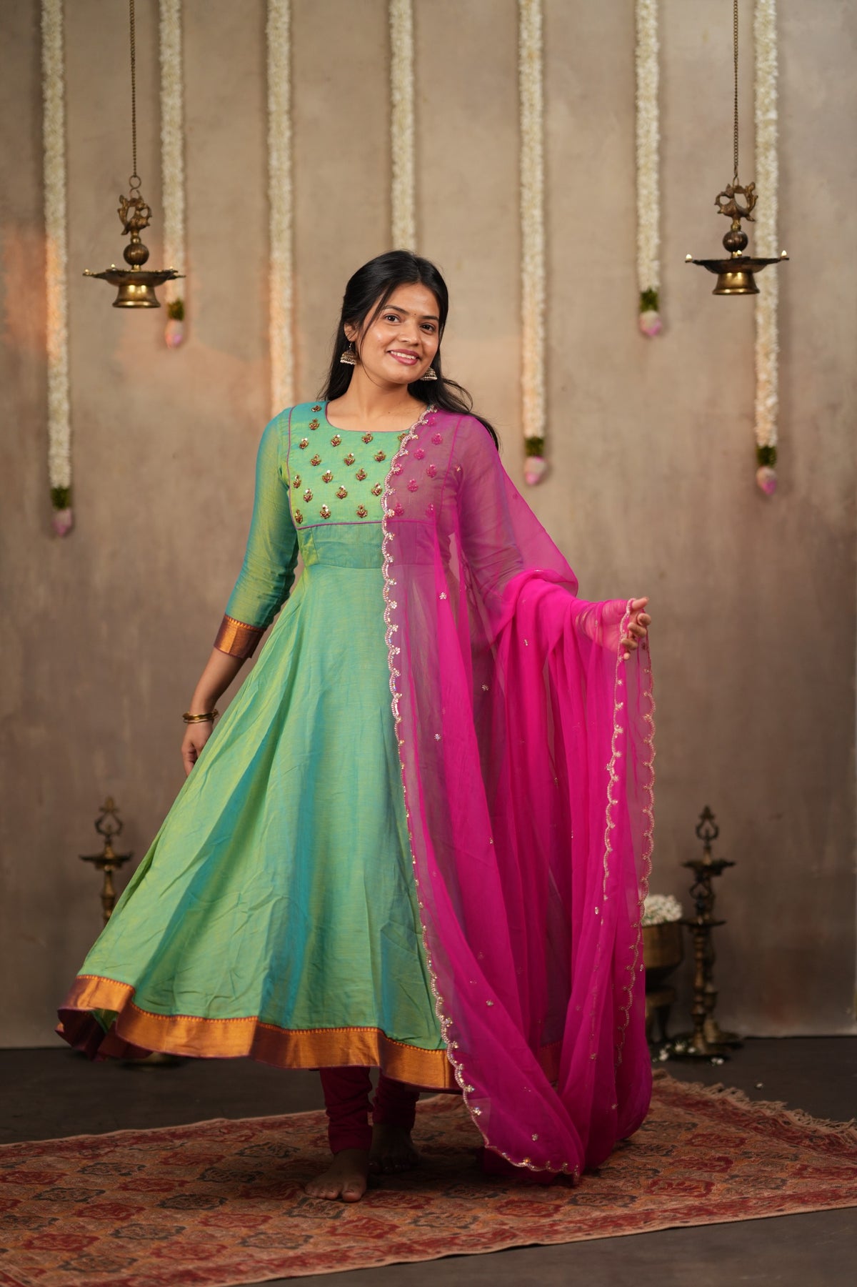 Madhavi - Premium Designer Handloom Anarkali