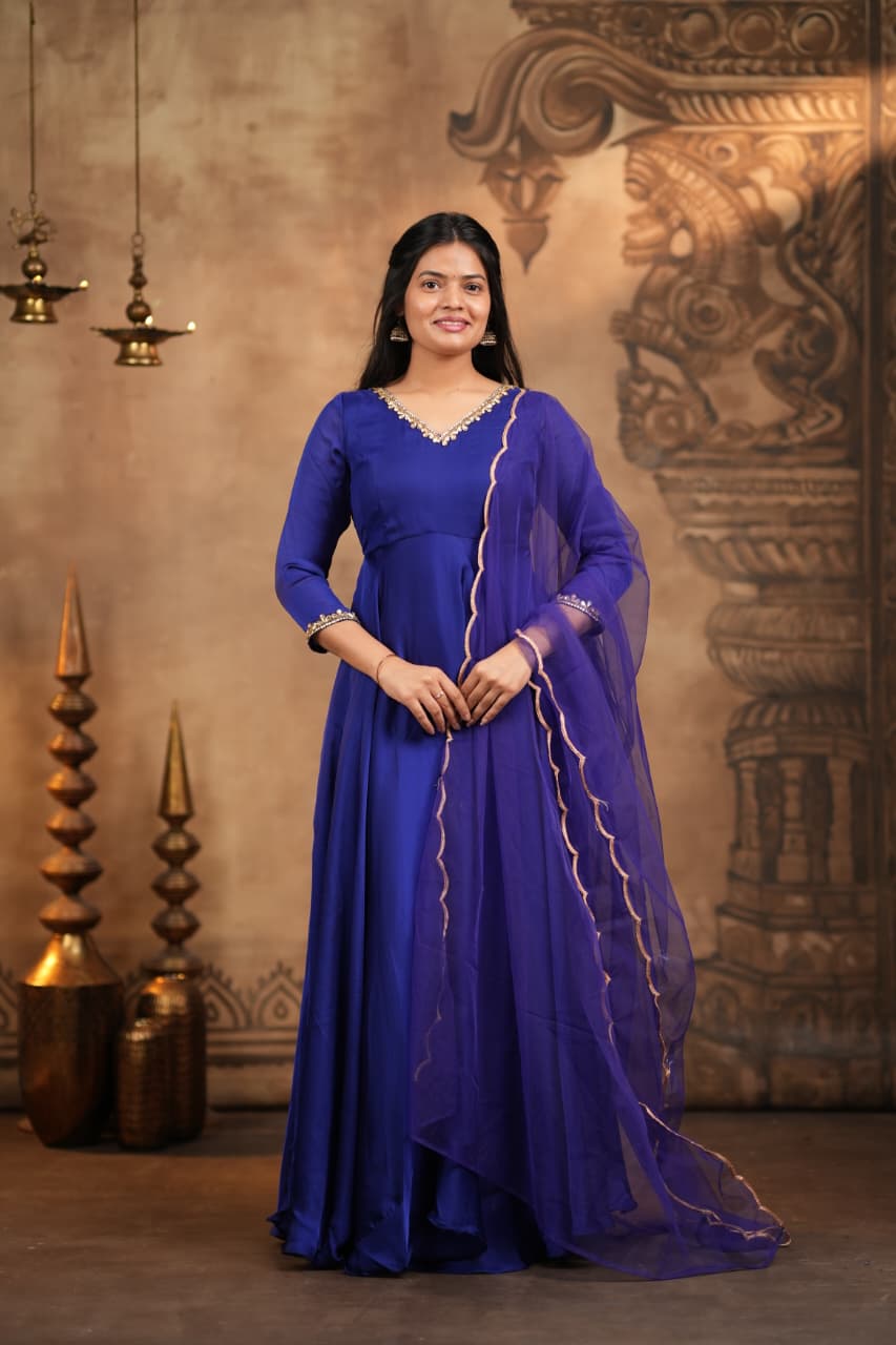 Vihara - Premium Satin Georgette Anarkali
