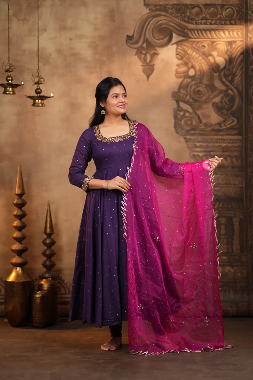 Swarna Premium mul cotton Anarkali