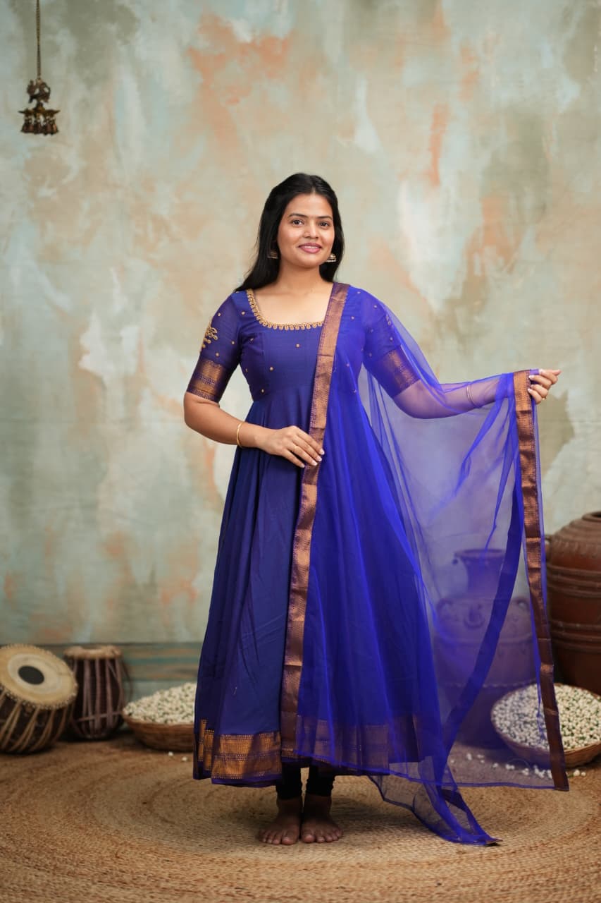 Yazhini - Premium Handloom Anarkali