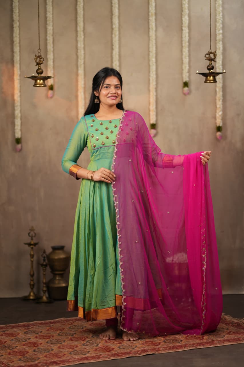 Madhavi - Premium Designer Handloom Anarkali