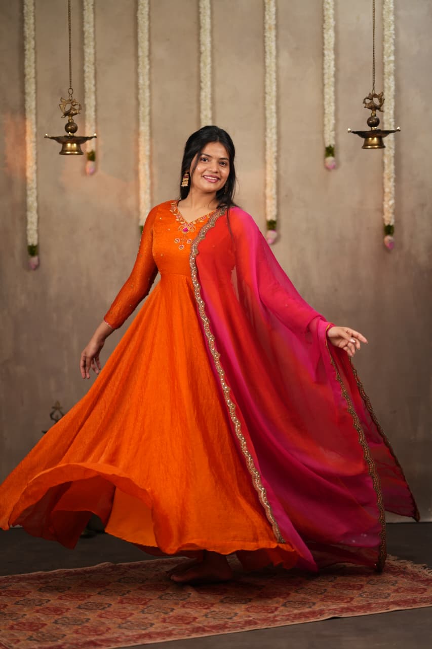 Sahana - Premium Designer Ombre Anarkali