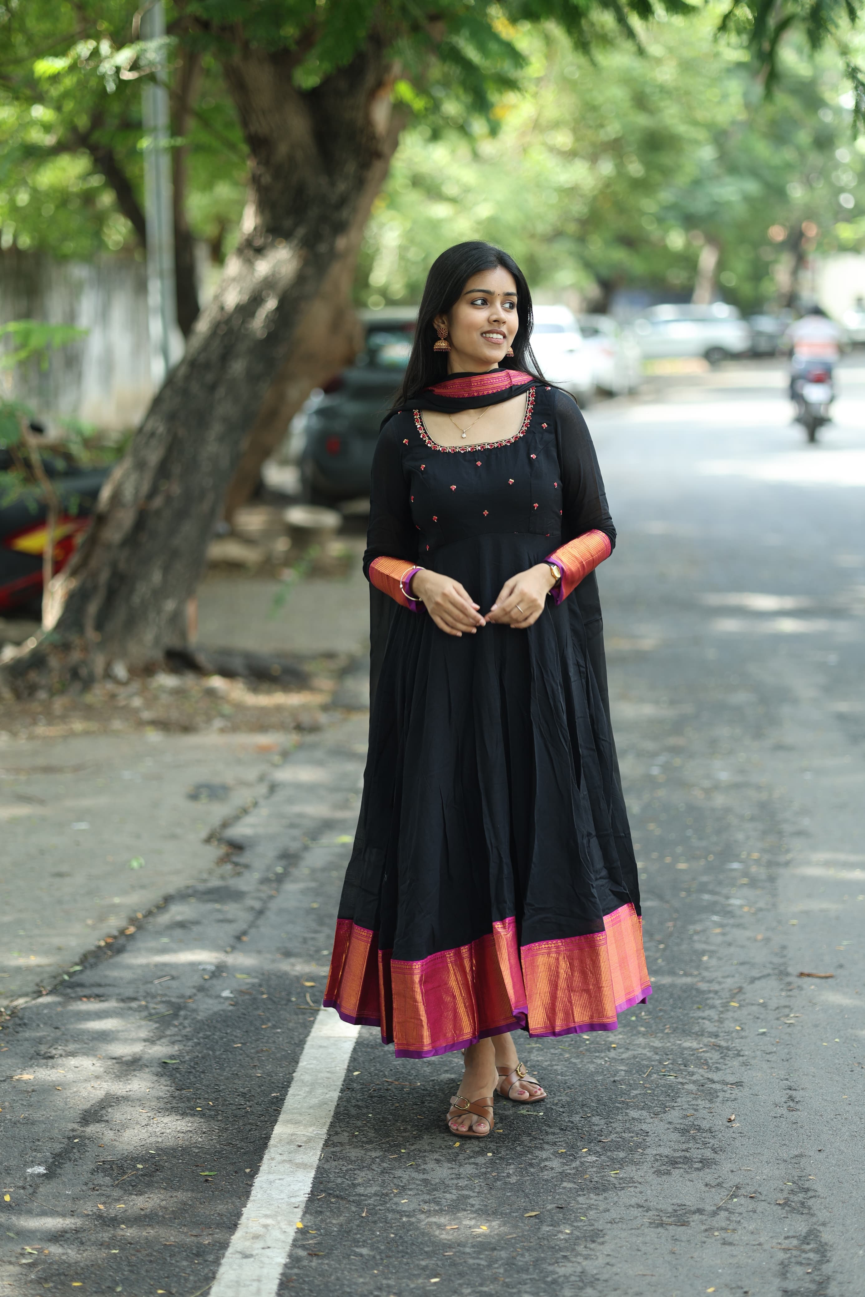 Kanmani - Pure Handloom Anarkali
