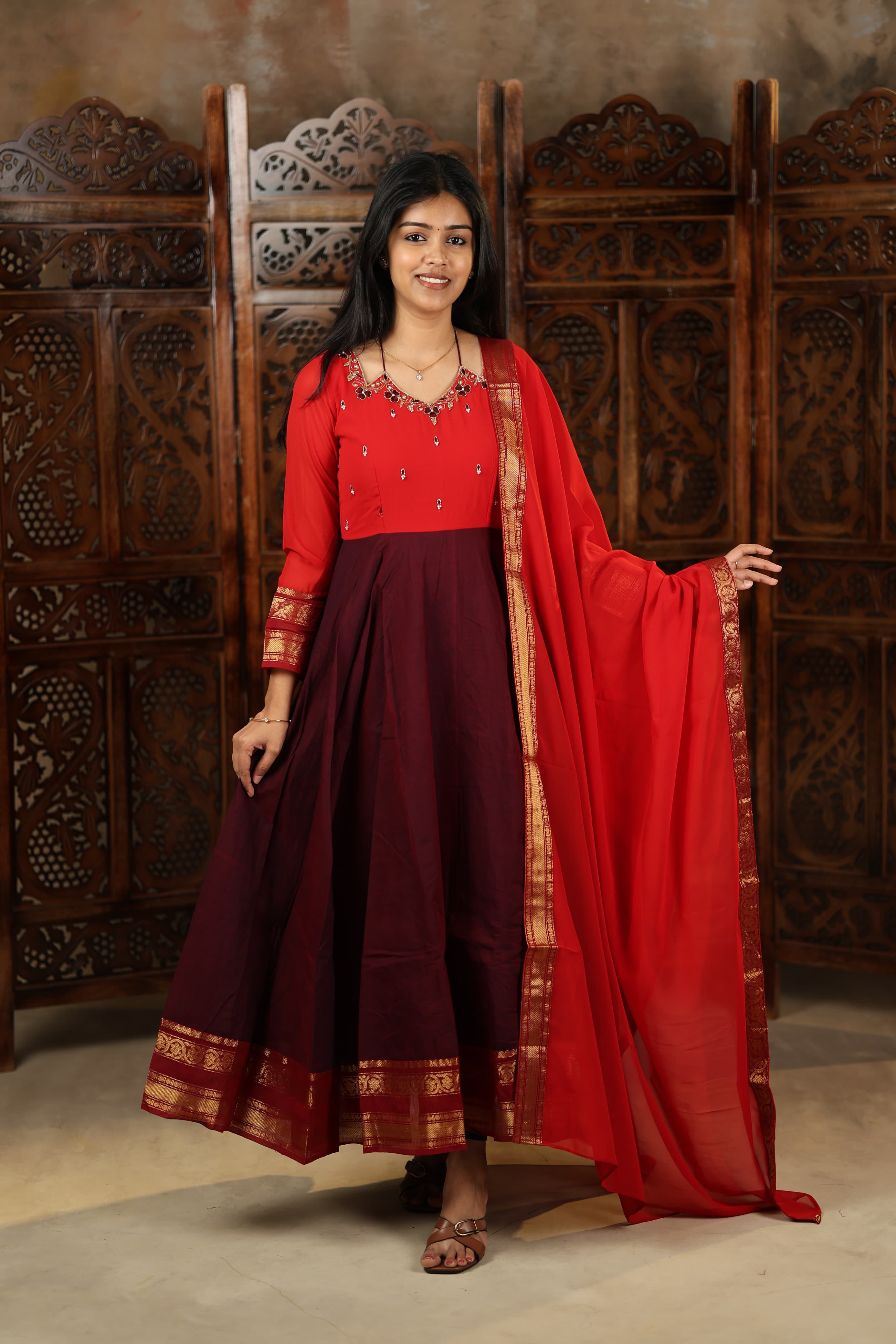 Bhairavi - Pure Cotton Anarkali