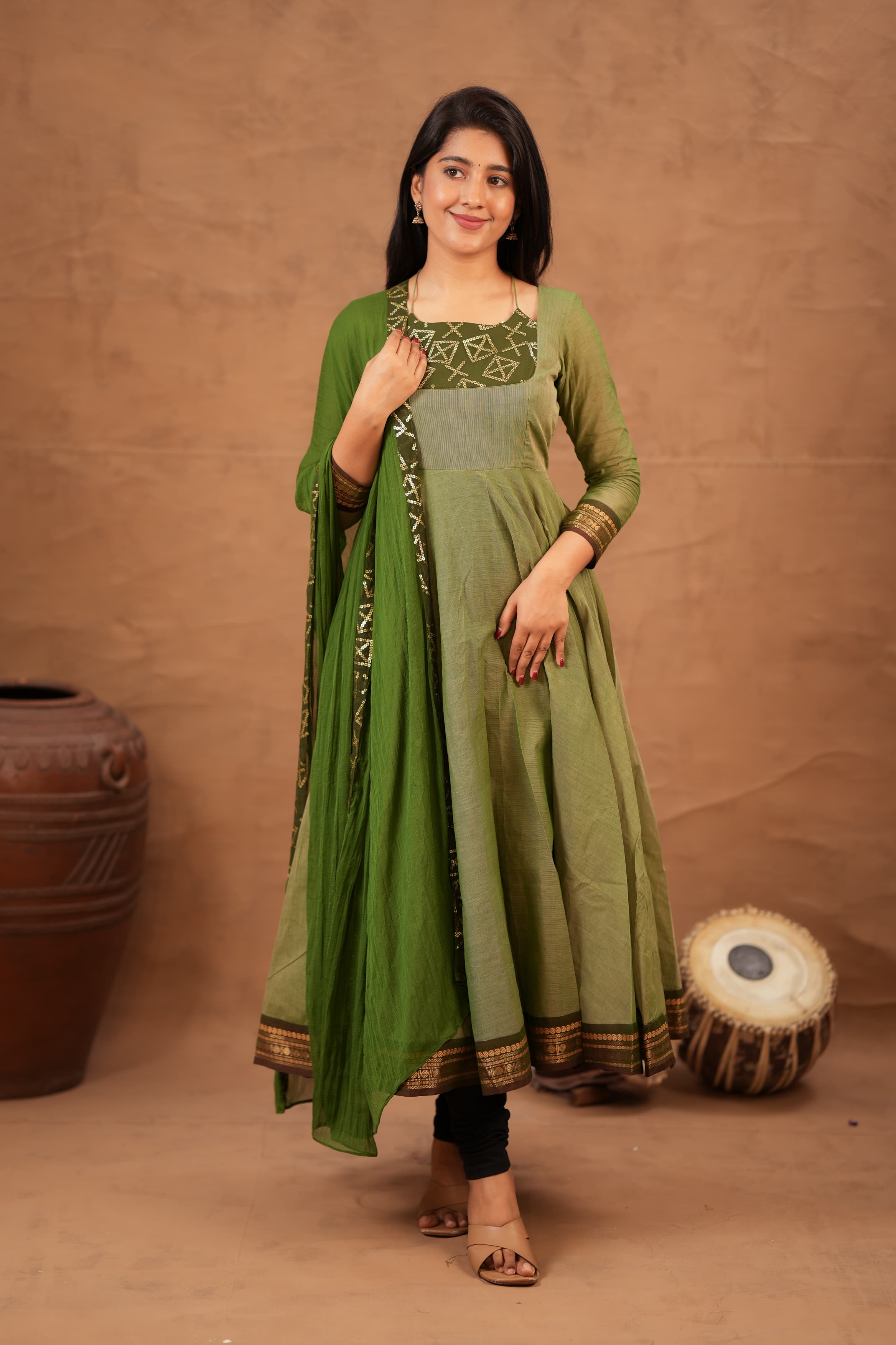 Abinaya - Pure Cotton Anarkali