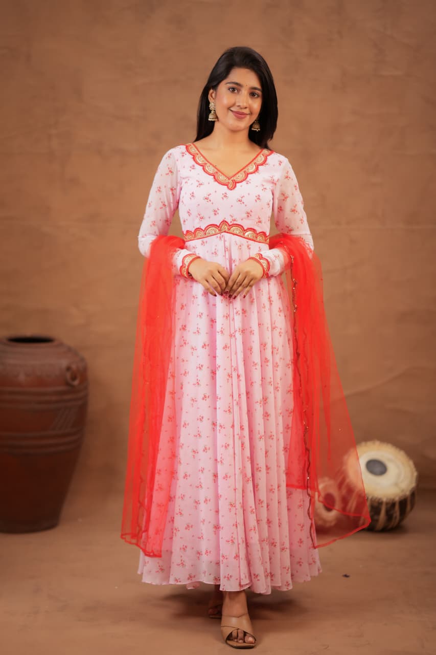 Shaisha - Premium Designer Floral Anakali