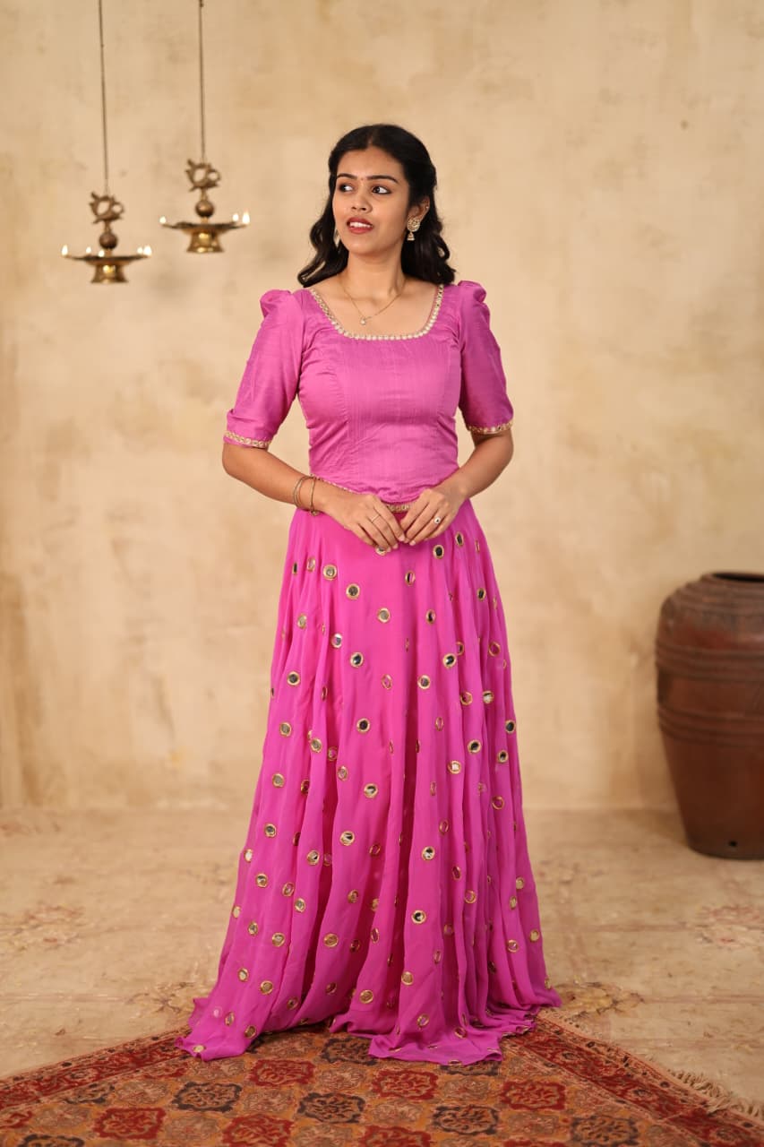Darpan - Premium Designer Top and Skirt