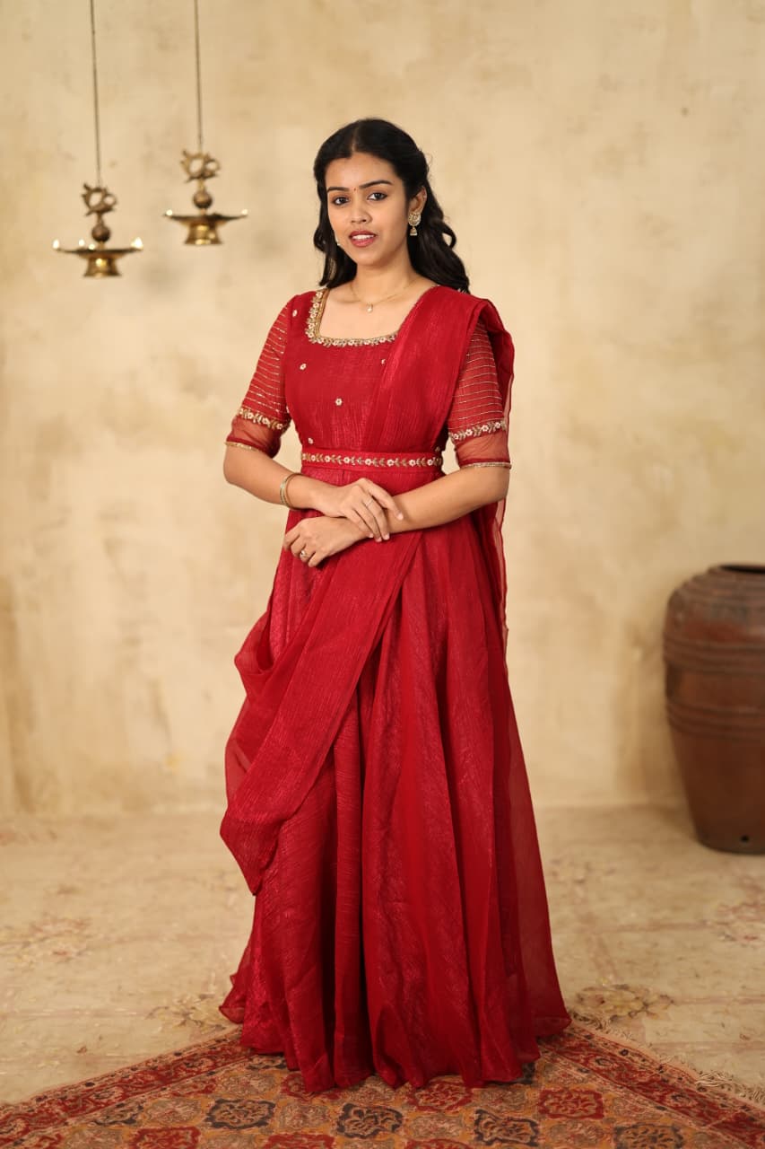 Vidhya - Premium Designer Drapewear