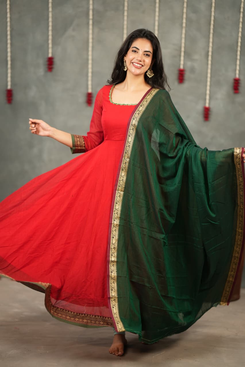 Roja - Premium Cotton Anarkali
