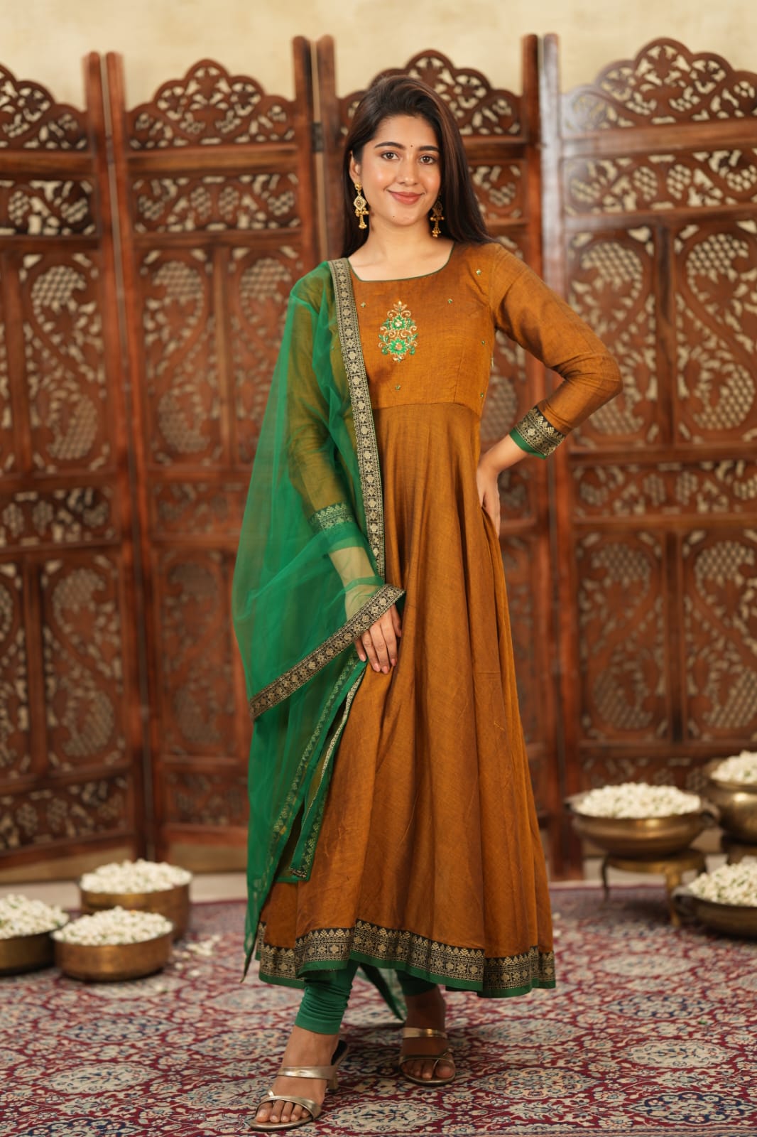 Selvi - Pure Handloom Anarkali