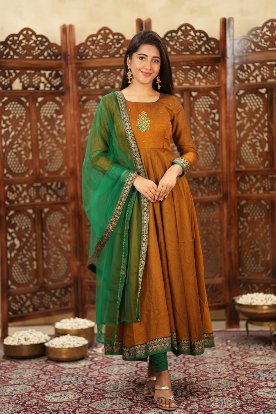 Selvi - Pure Handloom Anarkali