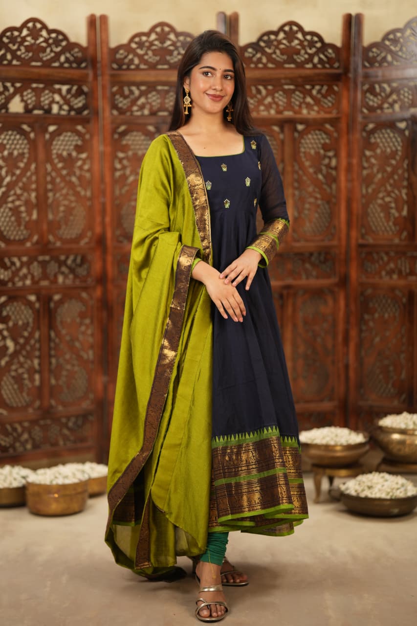 Thulasi - Premium Cotton Anarkali