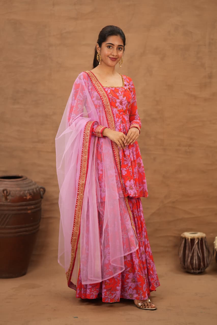 Mahimaa - Floral Sharara Set