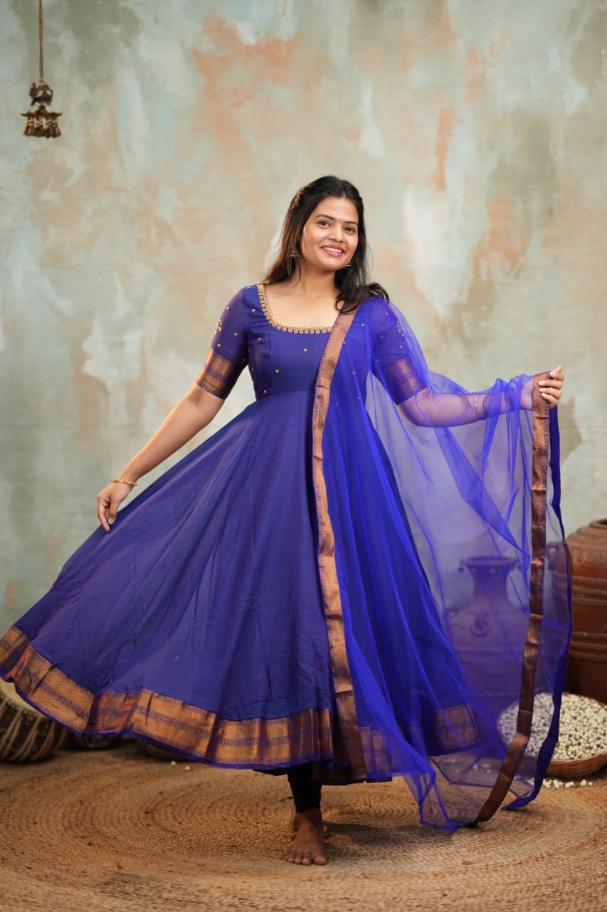 Yazhini - Premium Handloom Anarkali