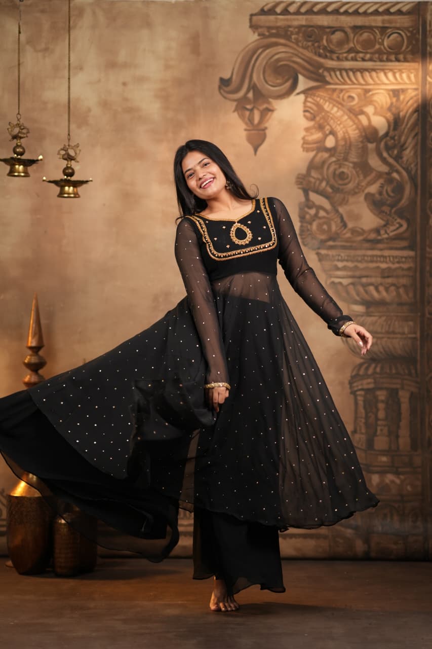 Liyana - Premium Georgette Butti Palazzo set