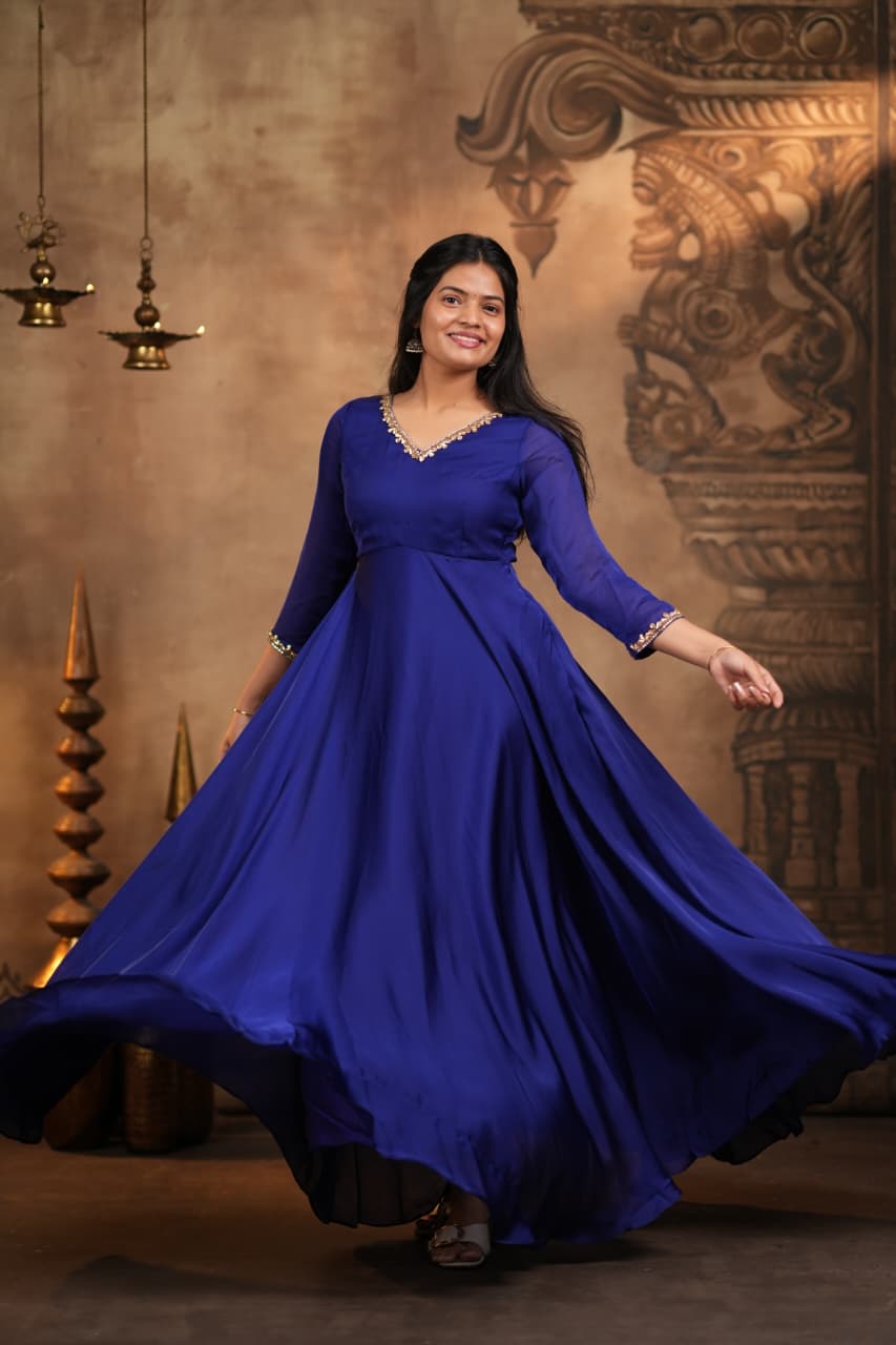 Vihara - Premium Satin Georgette Anarkali